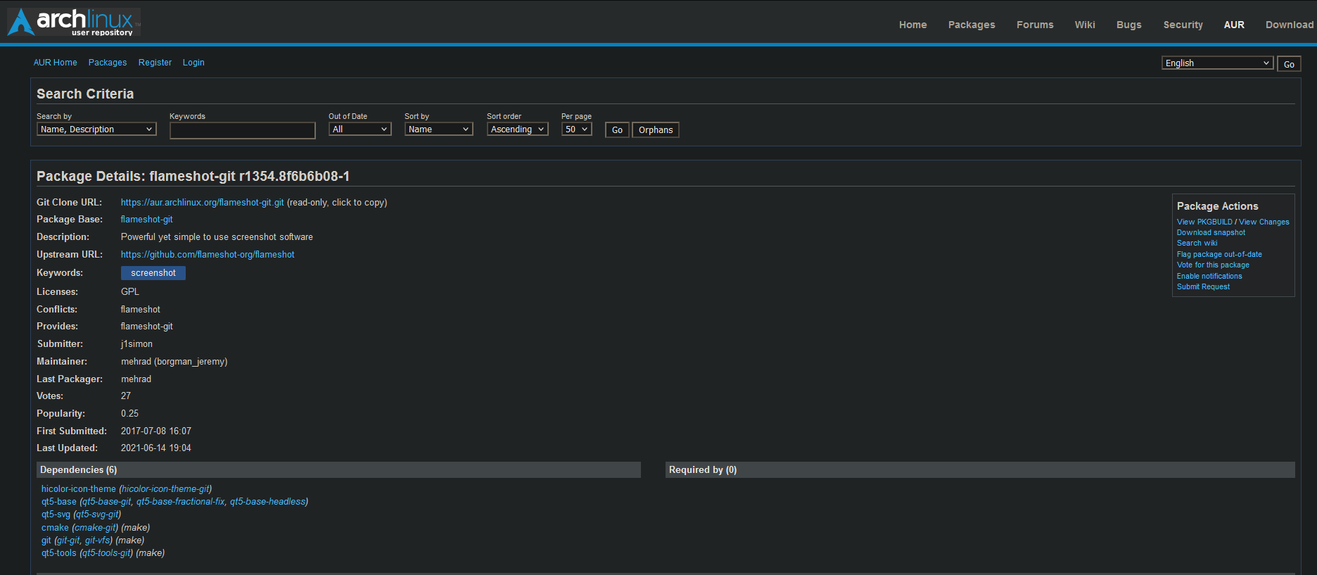 AUR Flameshot Example